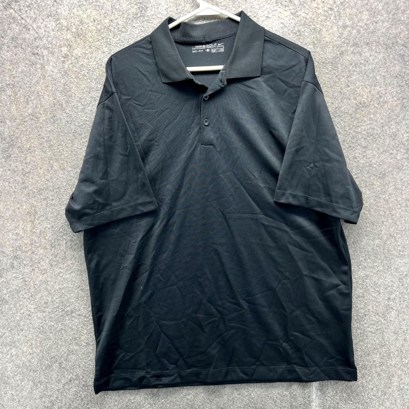 Nike Nike Golf Dri-FIT Polo Shirt Mens Large Black Short Sleeve Polo Shirt Mens Large Black Nike Golf Dri-FIT Size US L / EU 52-54 / 3 - 2 Thumbnail