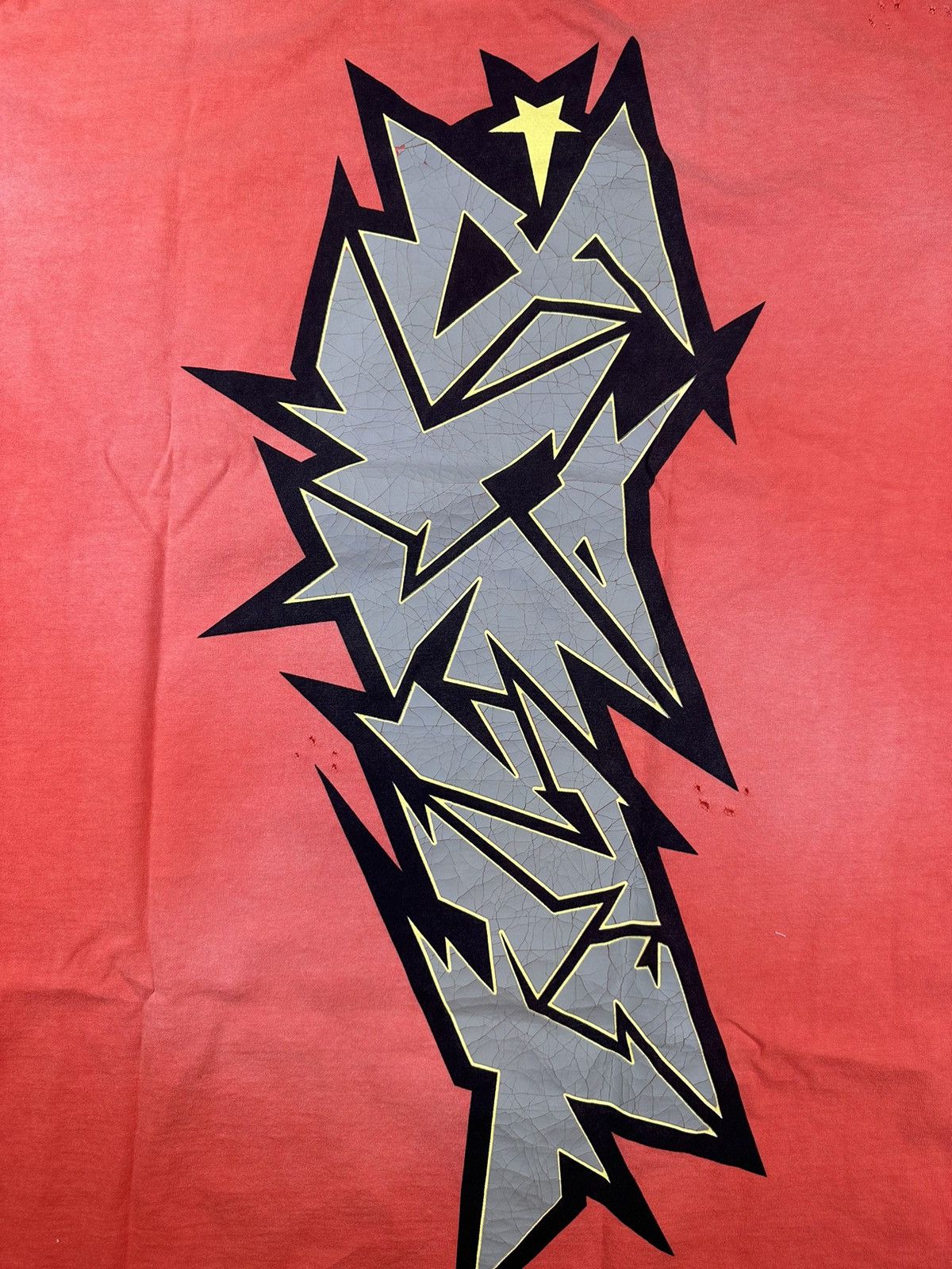 HELLSTAR Hellstar Cracked Print T-shirt 3XL Size US XXL / EU 58 / 5 - 4 Thumbnail