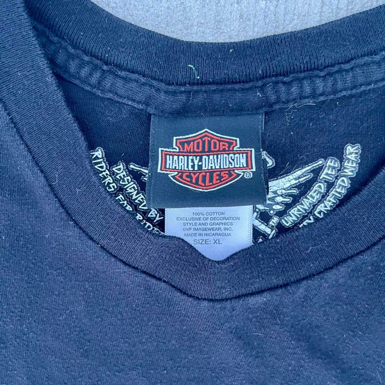 Harley Davidson Vintage harley davidson flame tshirt Size US XL / EU 56 / 4 - 3 Thumbnail