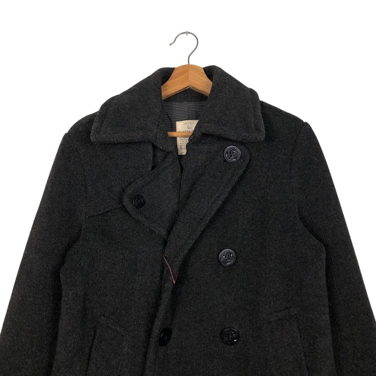 Japanese Brand 📌Iconic Black Wool Biker Jacket Double Collar Global Work Size US M / EU 48-50 / 2 - 4 Thumbnail