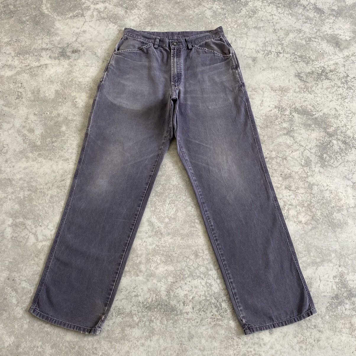 Patagonia Vintage Patagonia Faded Petrol Blue Carpenter Work Pants Size US 31 - 1 Thumbnail