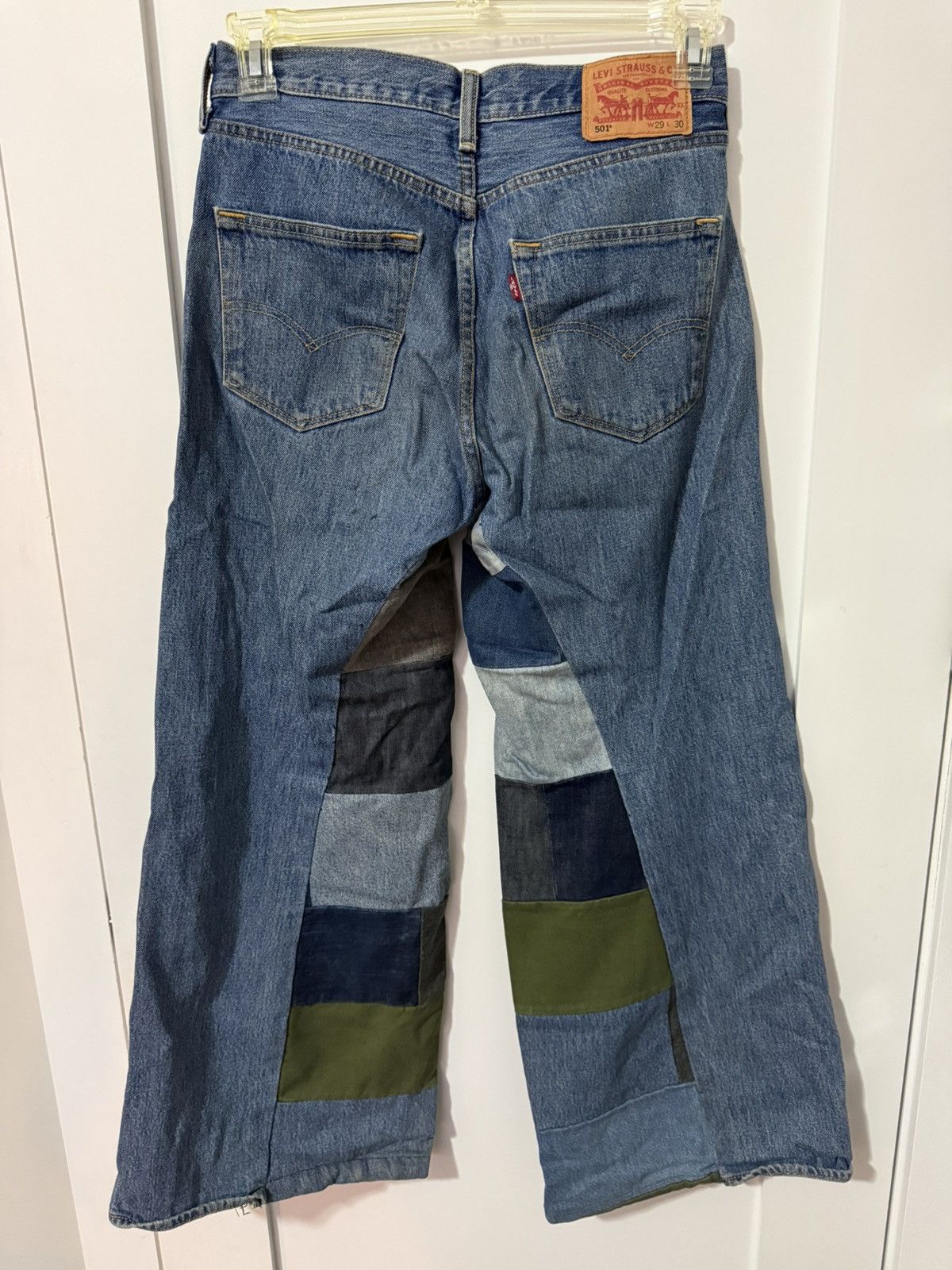 Other Handmade patchwork denim jeans Size 29" - 4 Thumbnail