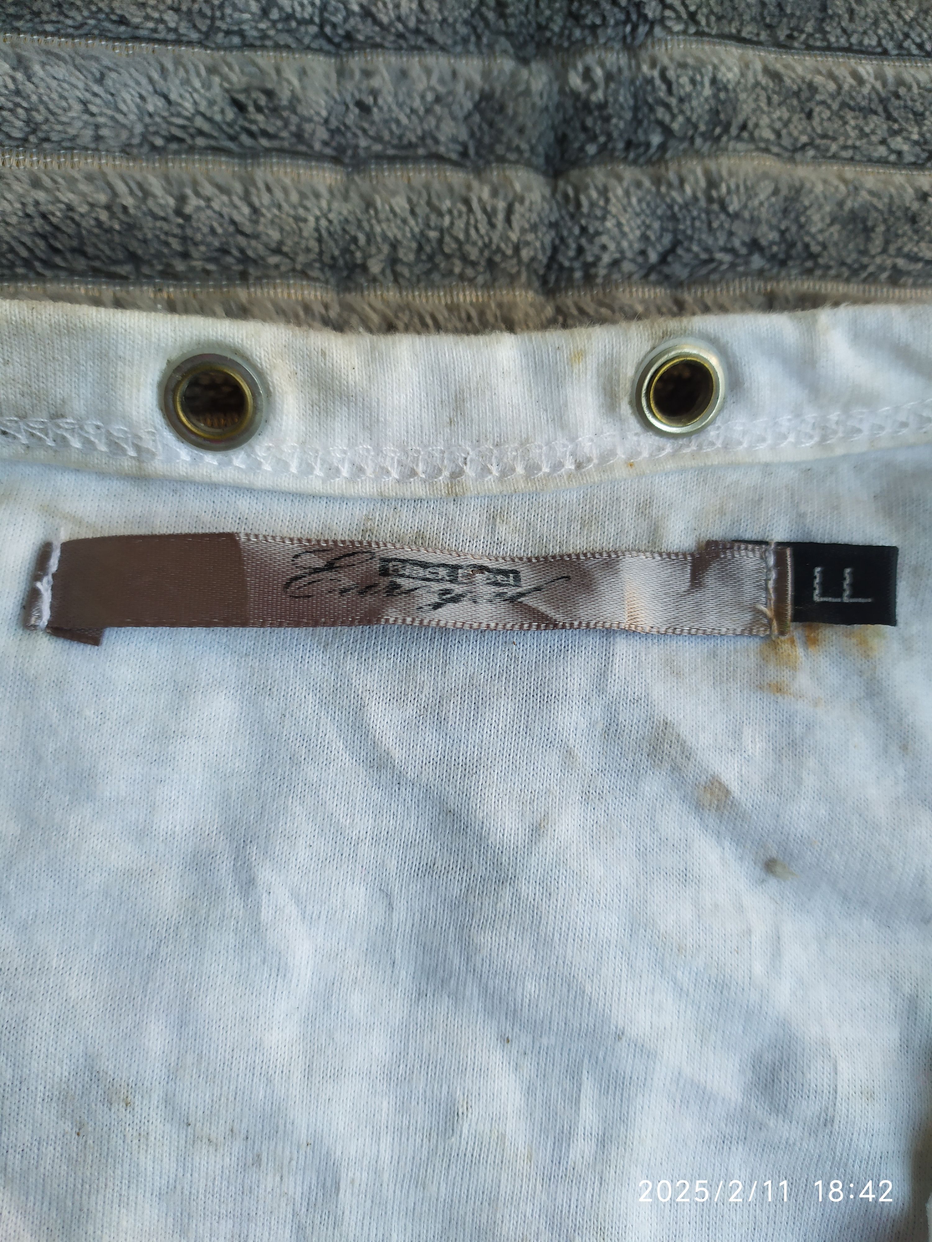 If Six Was Nine × Japanese Brand × KMRii Y2K Euroyal Double Layered Laces Poem Skull Shirt Size US L / EU 52-54 / 3 - 7 Thumbnail