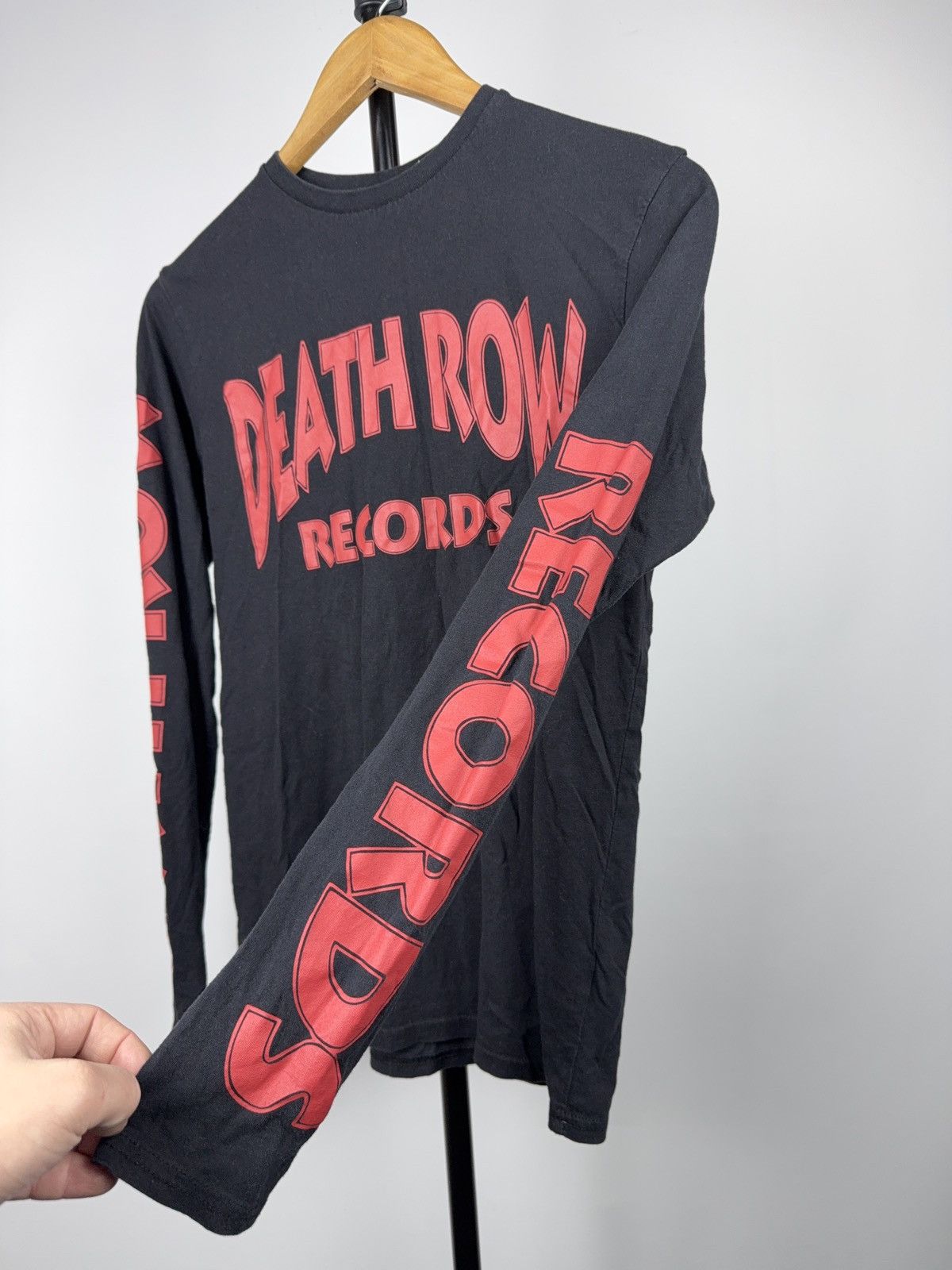 Band Tees 00s Death Row Records Long Sleeve Tee Classic Rap Logo Size US XS / EU 42 / 0 - 5 Thumbnail