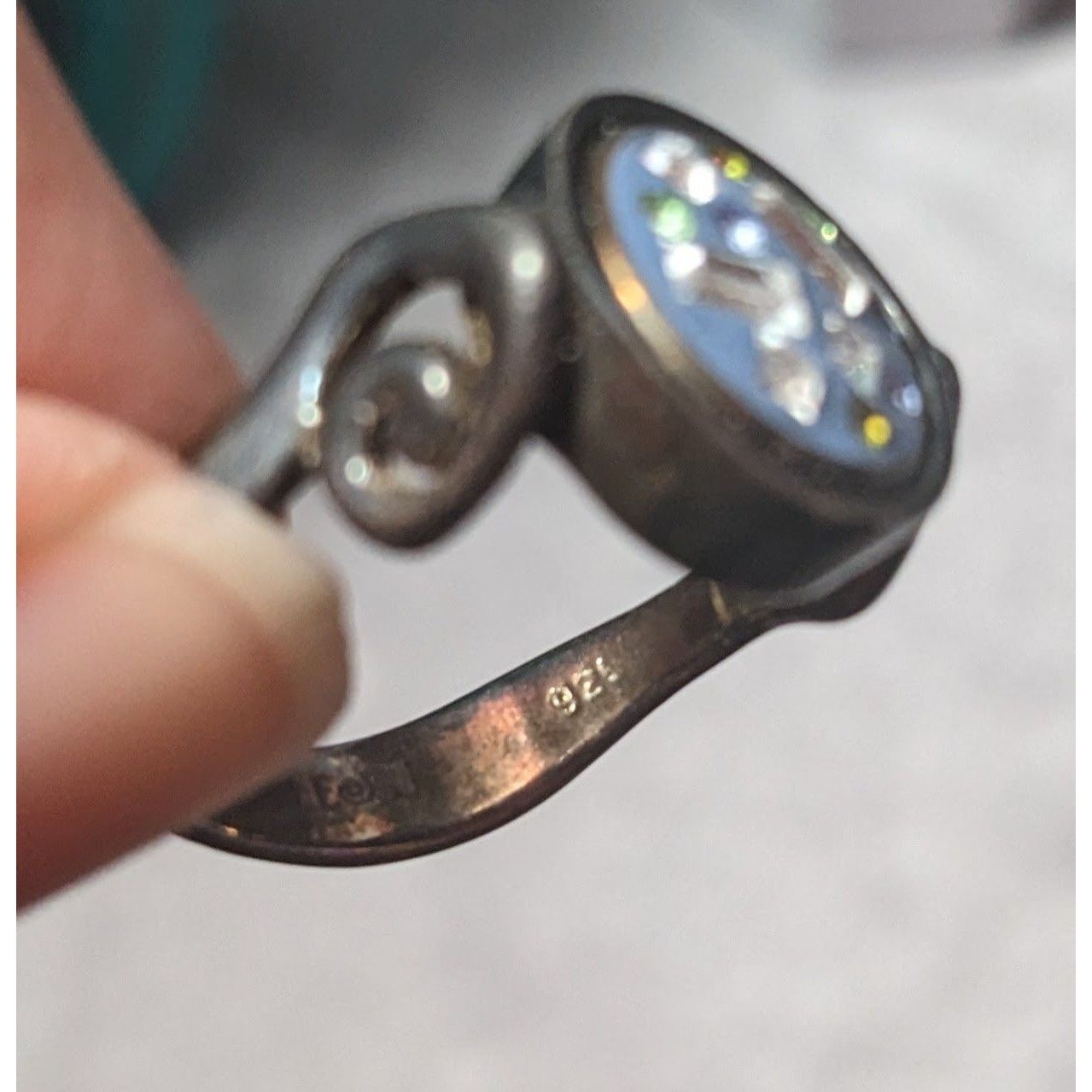 Other Spooky Gothic Kameleon Sterling Silver Ring with Removeable/ Size ONE SIZE - 5 Thumbnail
