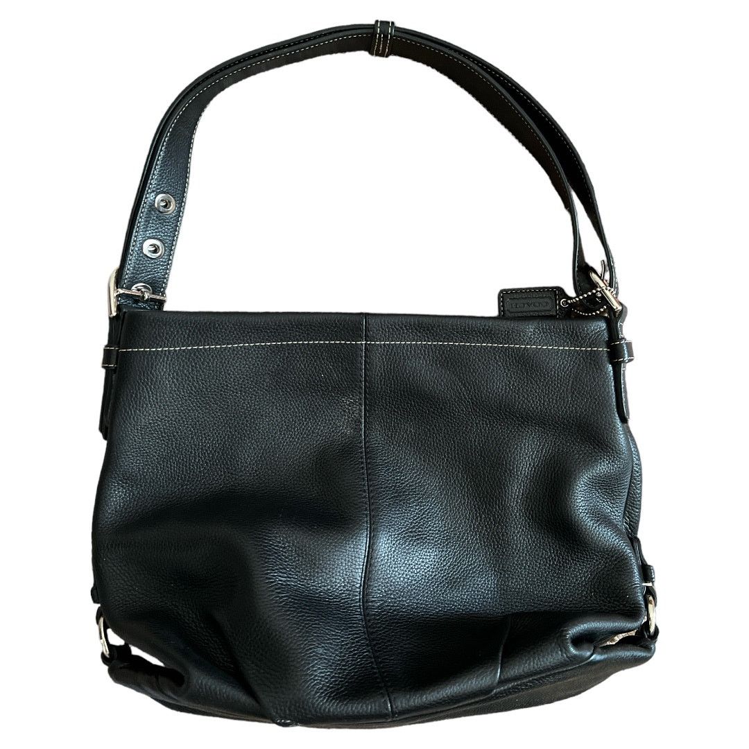 Coach COACH Black Leather Convertible (Shoulder or Sling) Bag Size ONE SIZE - 1 Thumbnail