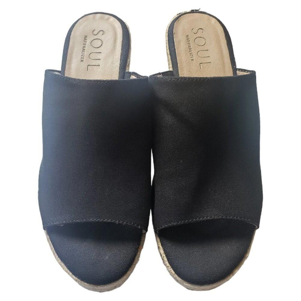 Designer SH101 Naturalizer Soul Wedge Black 9.5 Size US 9.5 / IT 39.5 - 1 Thumbnail