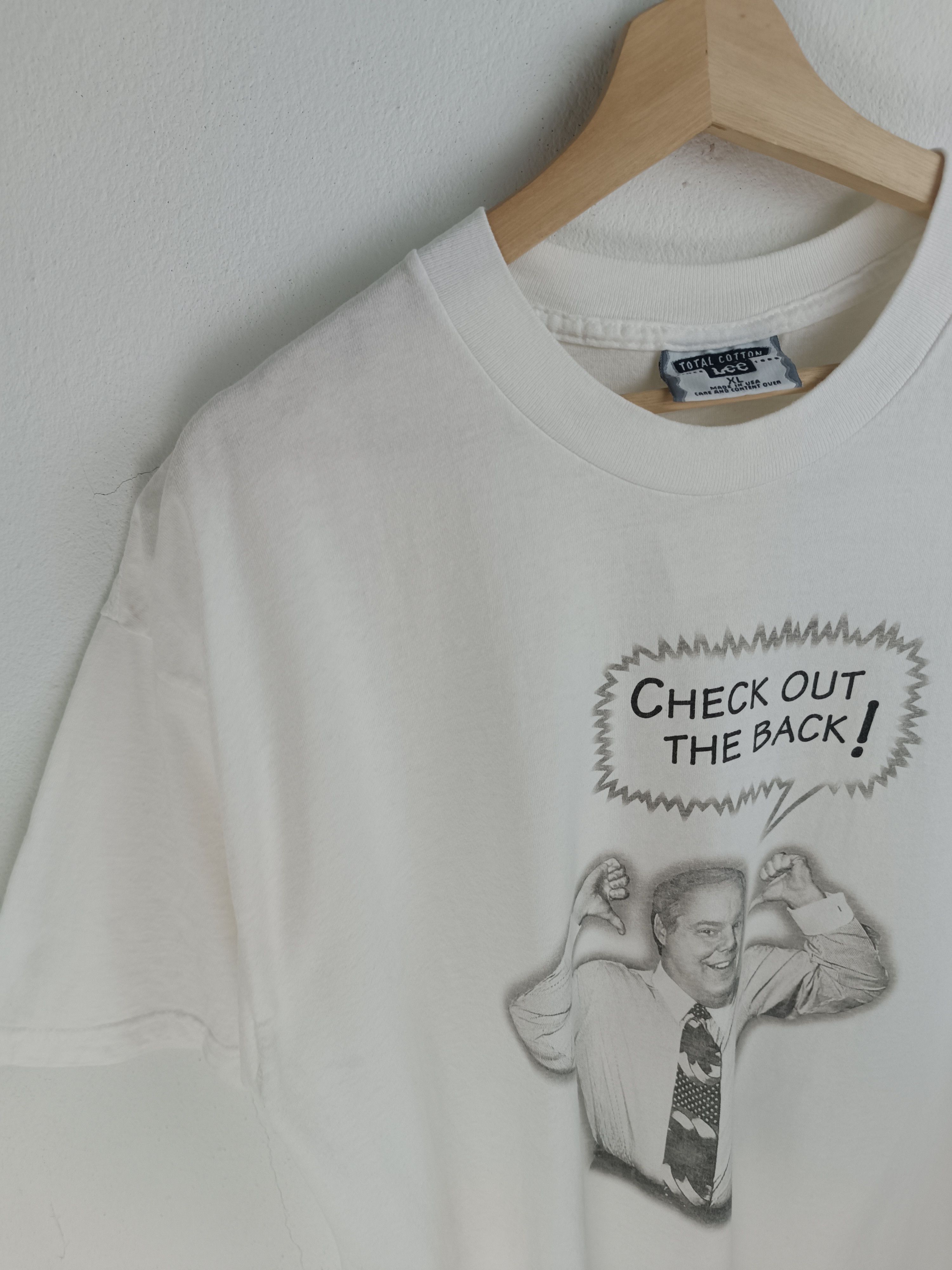 Vintage VINTAGE 90'S USA PRESIDENT ELECTION FUNNY TEE Size US XL / EU 56 / 4 - 5 Thumbnail