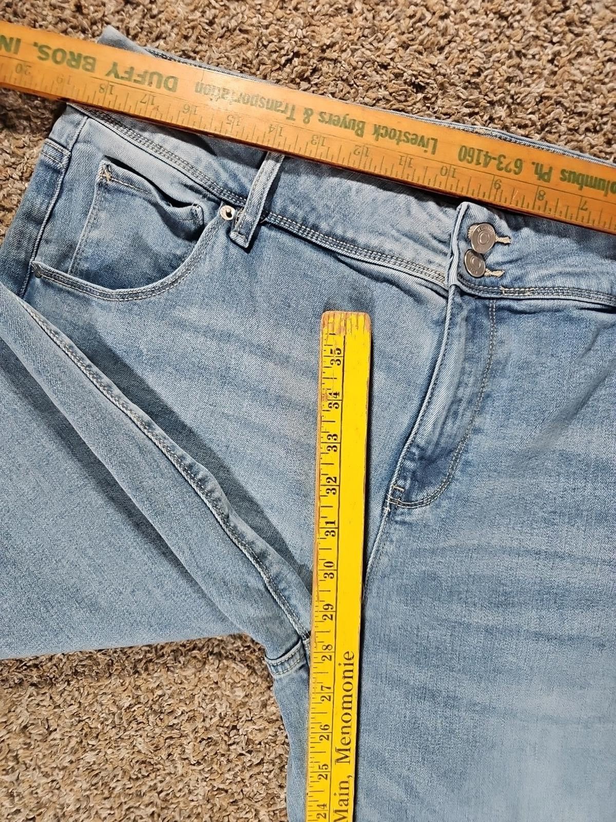 Hudson Hudson Los Angeles Sz 16 Blue Jeans Flap Pockets Size 38" / US 16 / IT 52 - 4 Thumbnail