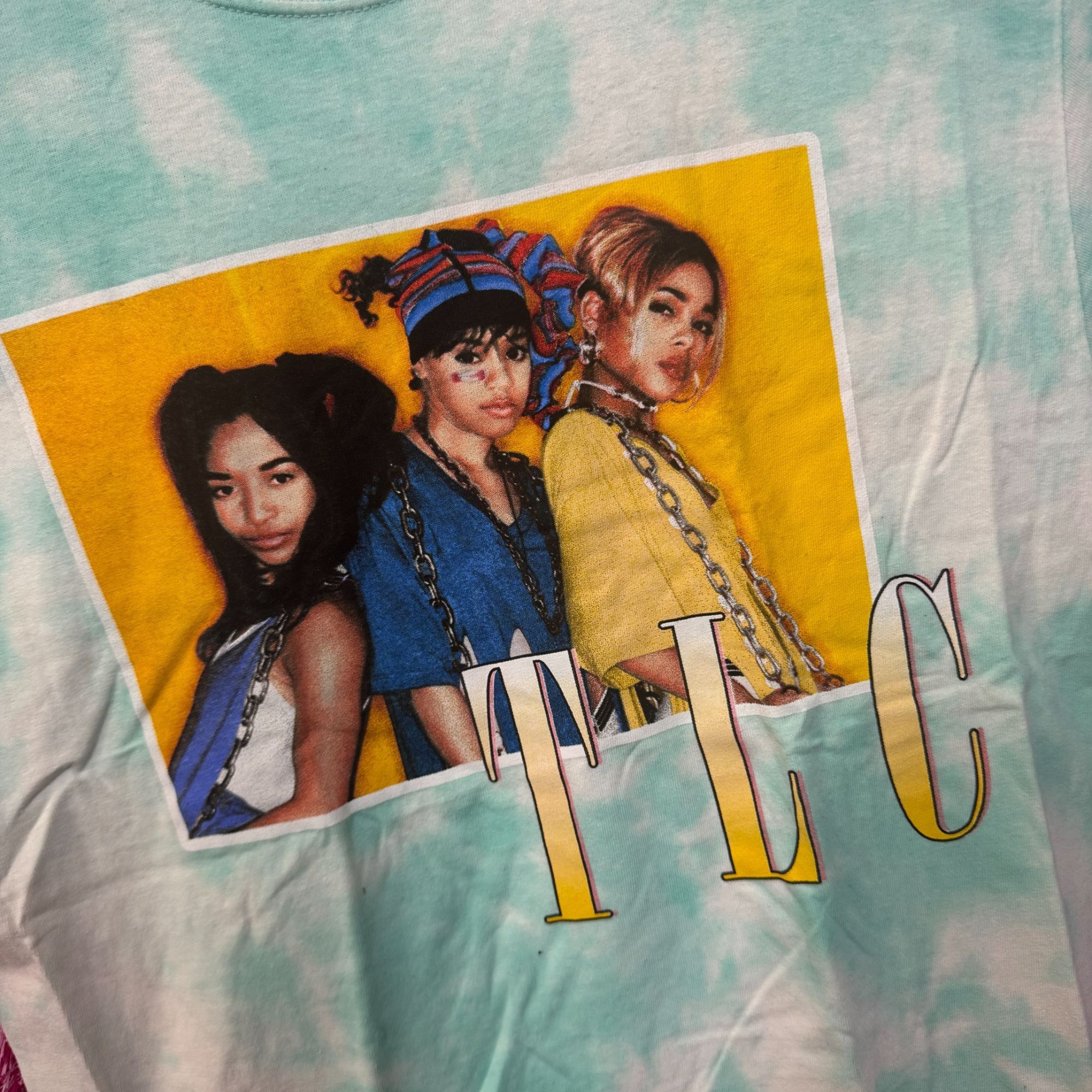 Other TLC T-Boz Lisa Left Eye Chilli Poster Soul Group Tie Dye M Size US M / EU 48-50 / 2 - 4 Thumbnail