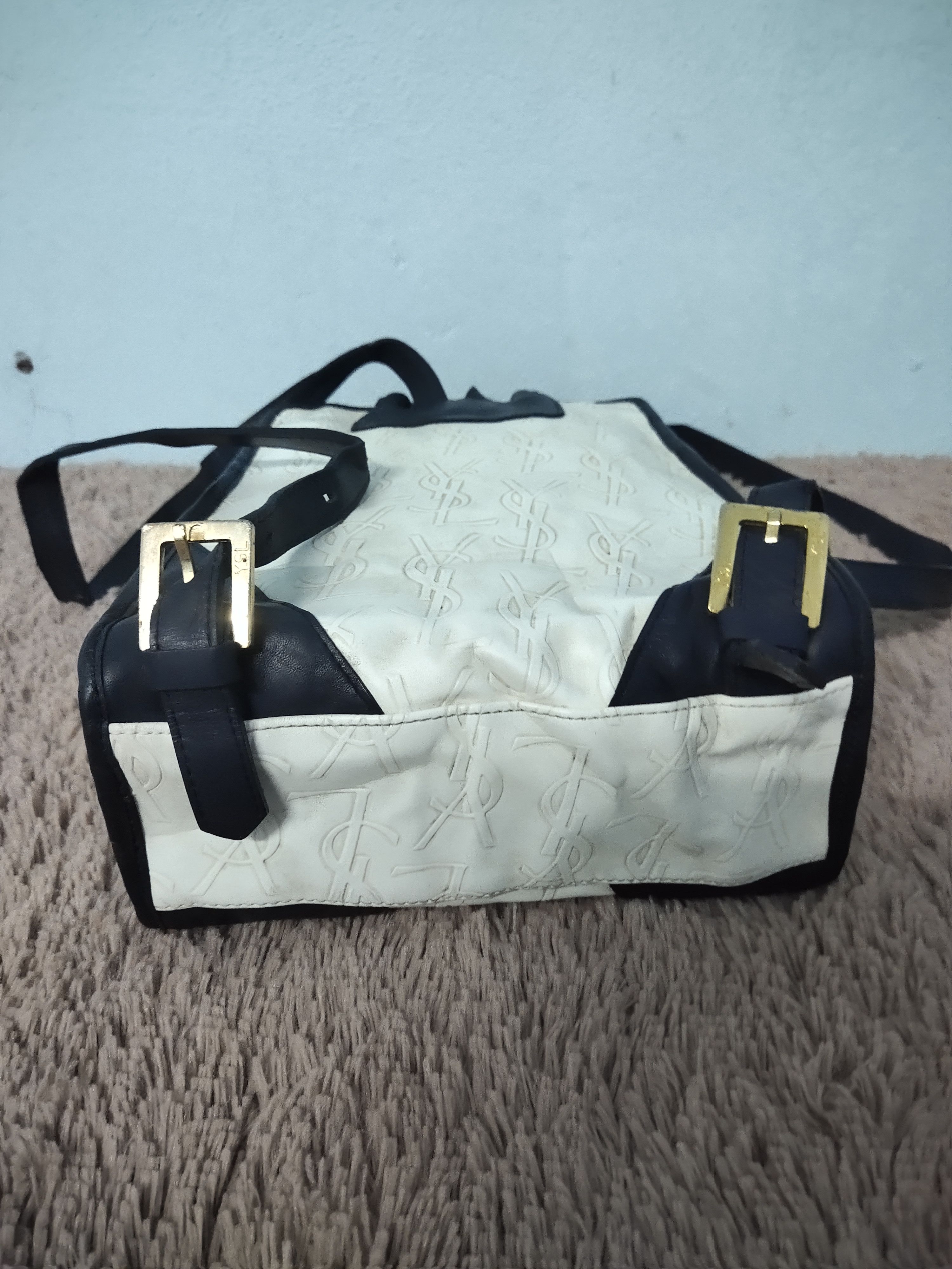 Vintage × Yves Saint Laurent Vintage Yves Saint Laurent Leather Bagpack Size ONE SIZE - 5 Thumbnail