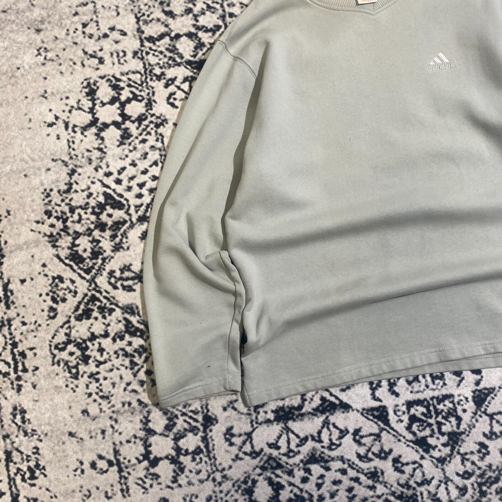 Adidas × Vintage Vintage Adidas Unisex Mint Green Cotton Crewneck Size L Size US L / EU 52-54 / 3 - 4 Thumbnail