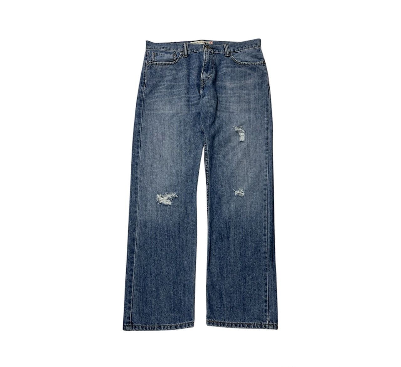 Levi's × Vintage Vintage Levi’s 514 slim straight distressed jeans y2k pants Size US 34 / EU 50 - 1 Thumbnail