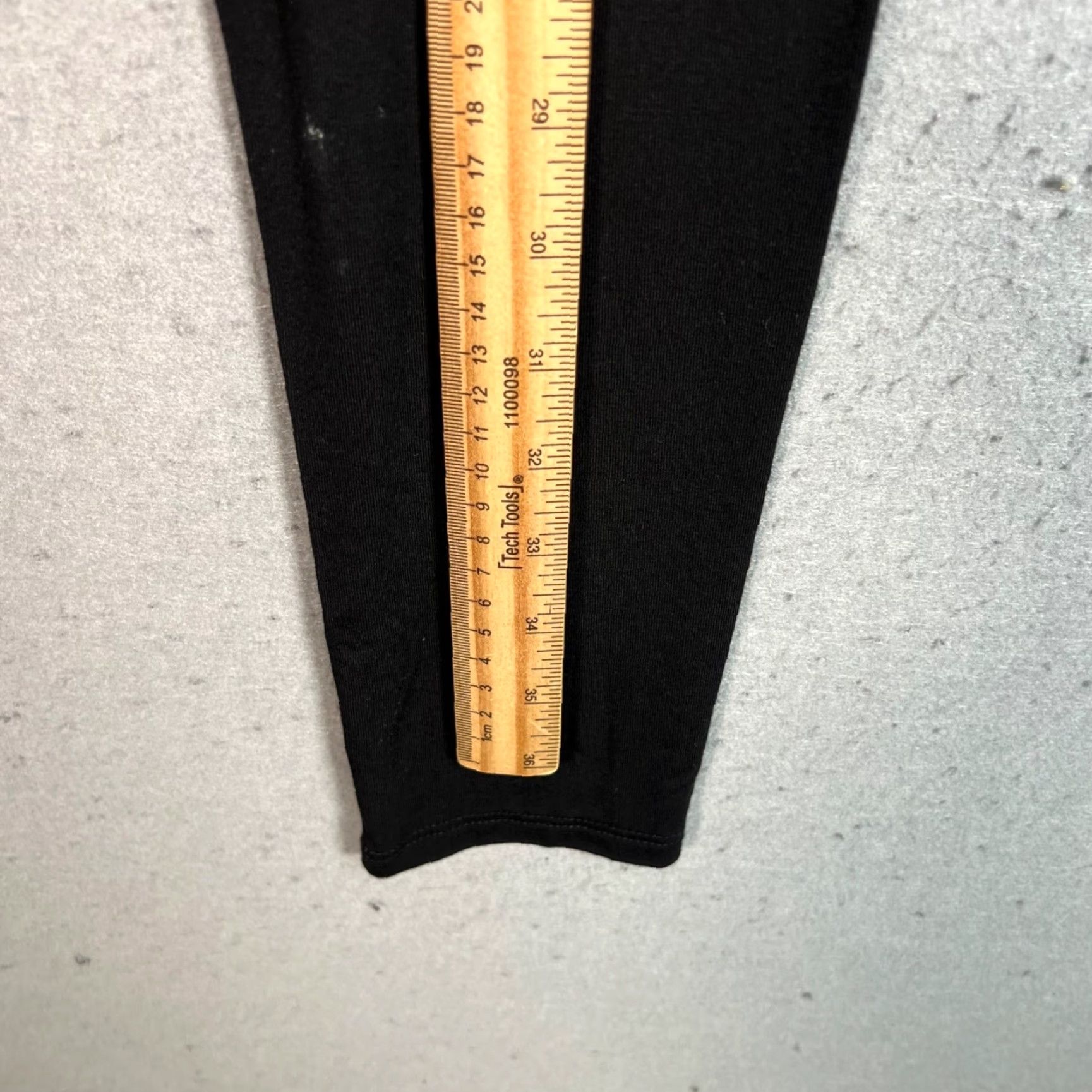 Topshop Topshop Leggings Womens Size 4 Black Viscose Elastane Stretch Ankle High Rise 27in Inseam Regular Pattern Solid Size 27" / US 4 / IT 40 - 6 Thumbnail