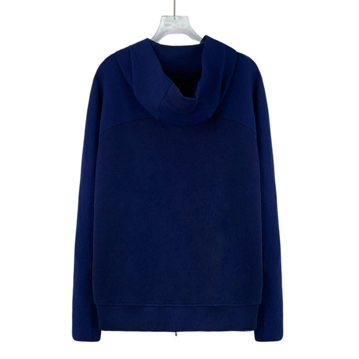 Loro Piana GW0682 Loro Piana Dark Blue Wool Hooded Jacket Size S / US 4 / IT 40 - 2 Thumbnail