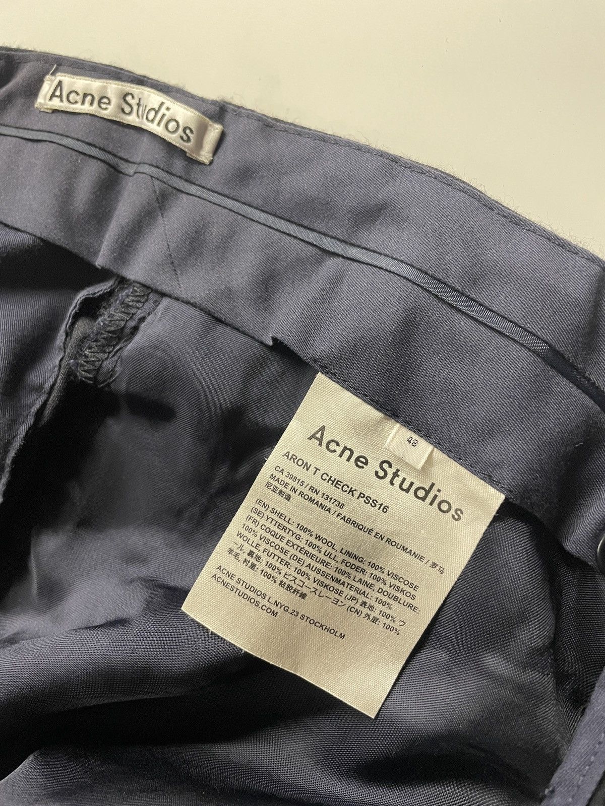 Acne Studios Acne Studios ARON T CHECK PSS16 Trousers Size US 32 / EU 48 - 6 Thumbnail