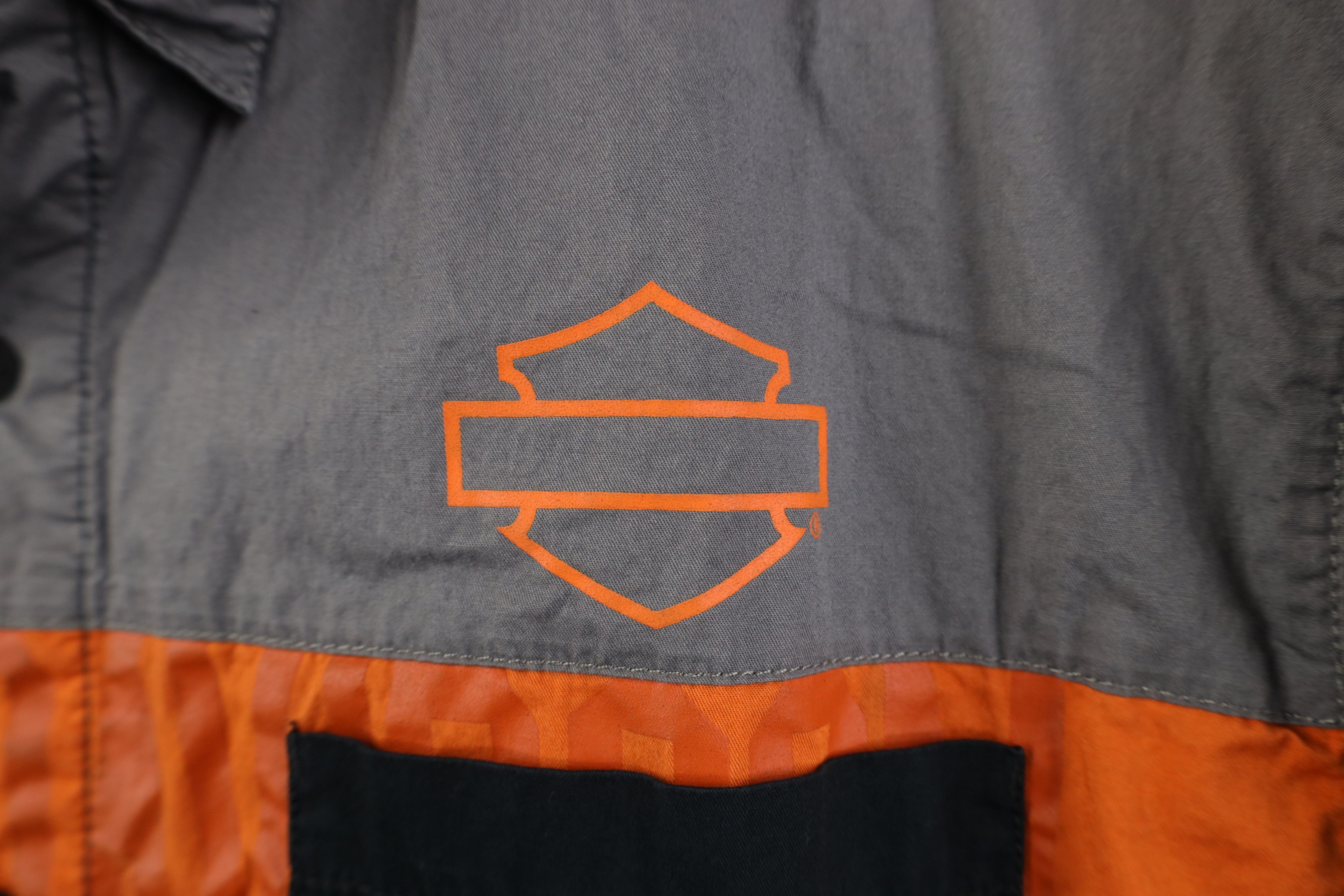 Harley Davidson Vintage Y2K Harley Davidson Mechanic Workwear Button Shirt Size US XL / EU 56 / 4 - 4 Thumbnail