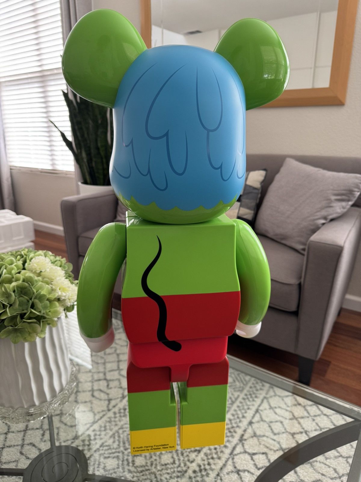 Medicom Toy Medicom Keith Haring Andy Mouse 1000% Bearbrick Figure New Size ONE SIZE - 3 Thumbnail