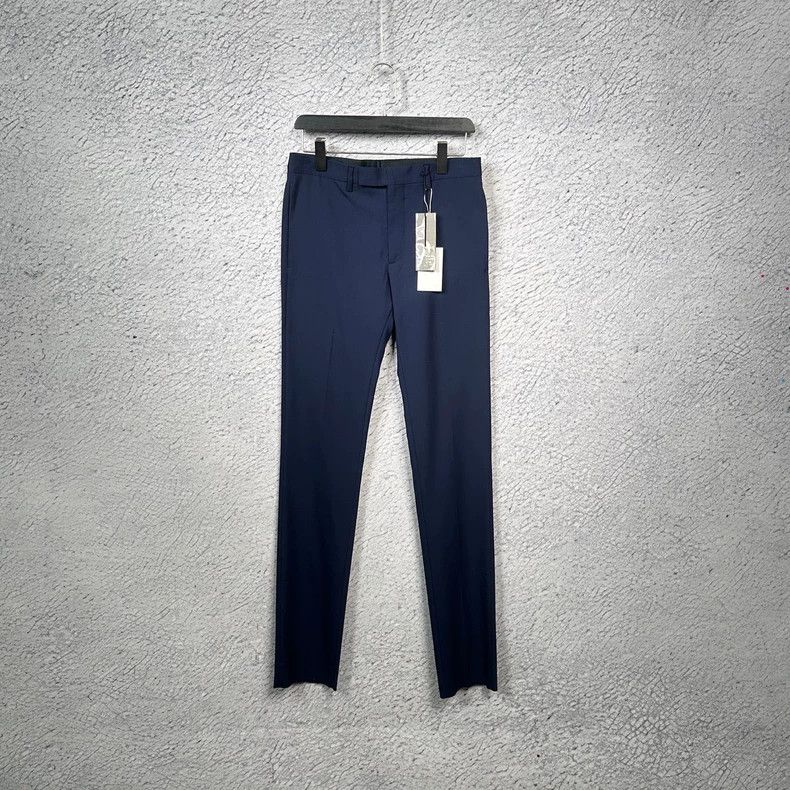 Dior DiorNavy blue zipper sports straight casual pants 2503-Next Size US 28 / EU 44 - 1 Thumbnail