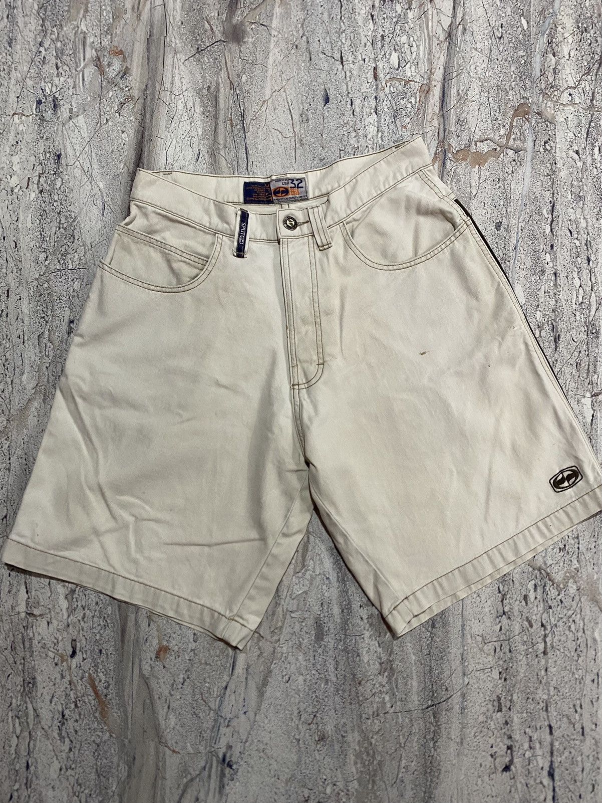 Split VINTAGE SPLIT SKATEBOARDS SHORT JORTS STRIPPED PANTS Size US 32 / EU 48 - 2 Thumbnail