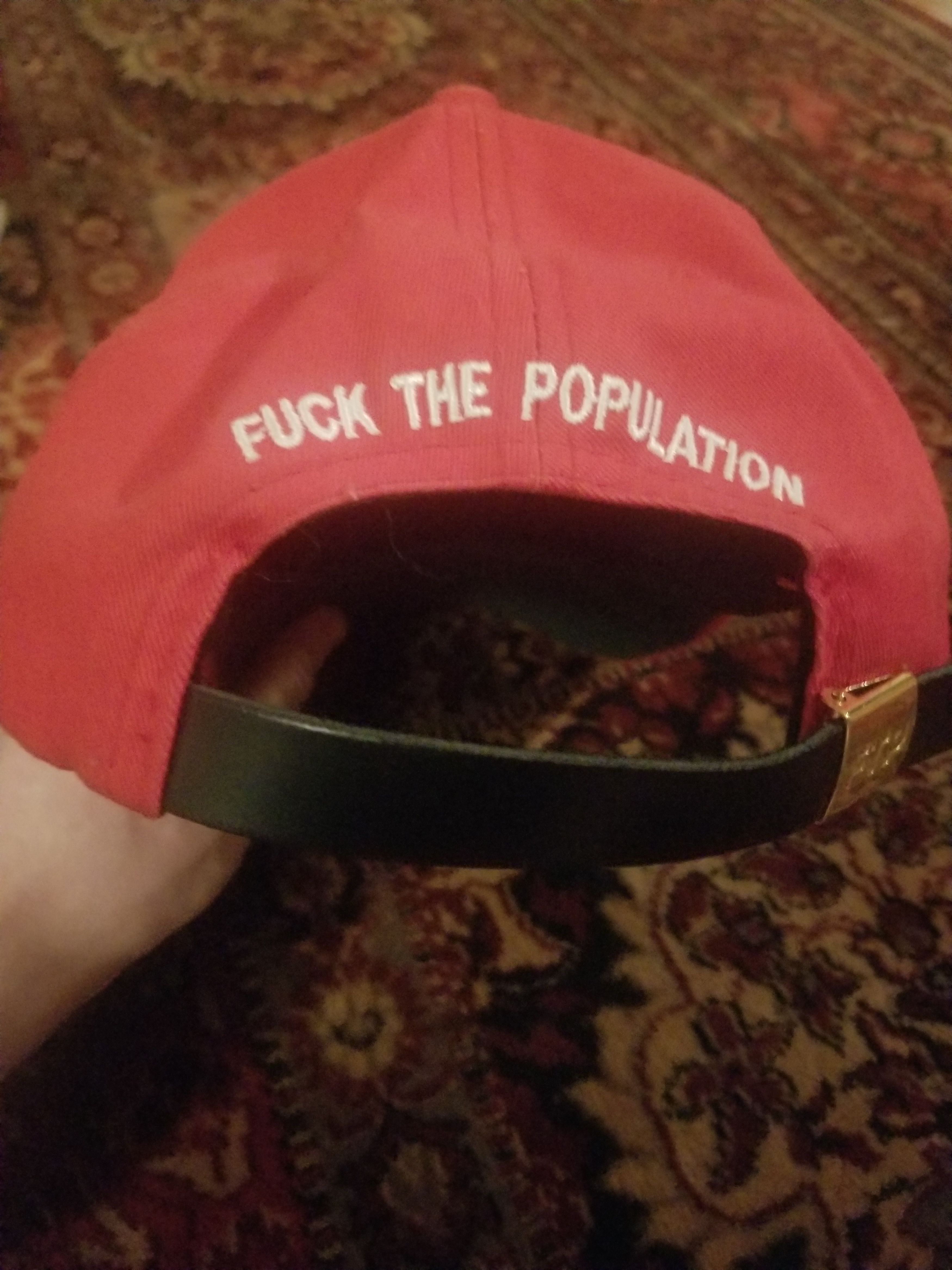 Fuck The Population ftp arch hat Size ONE SIZE - 2 Thumbnail