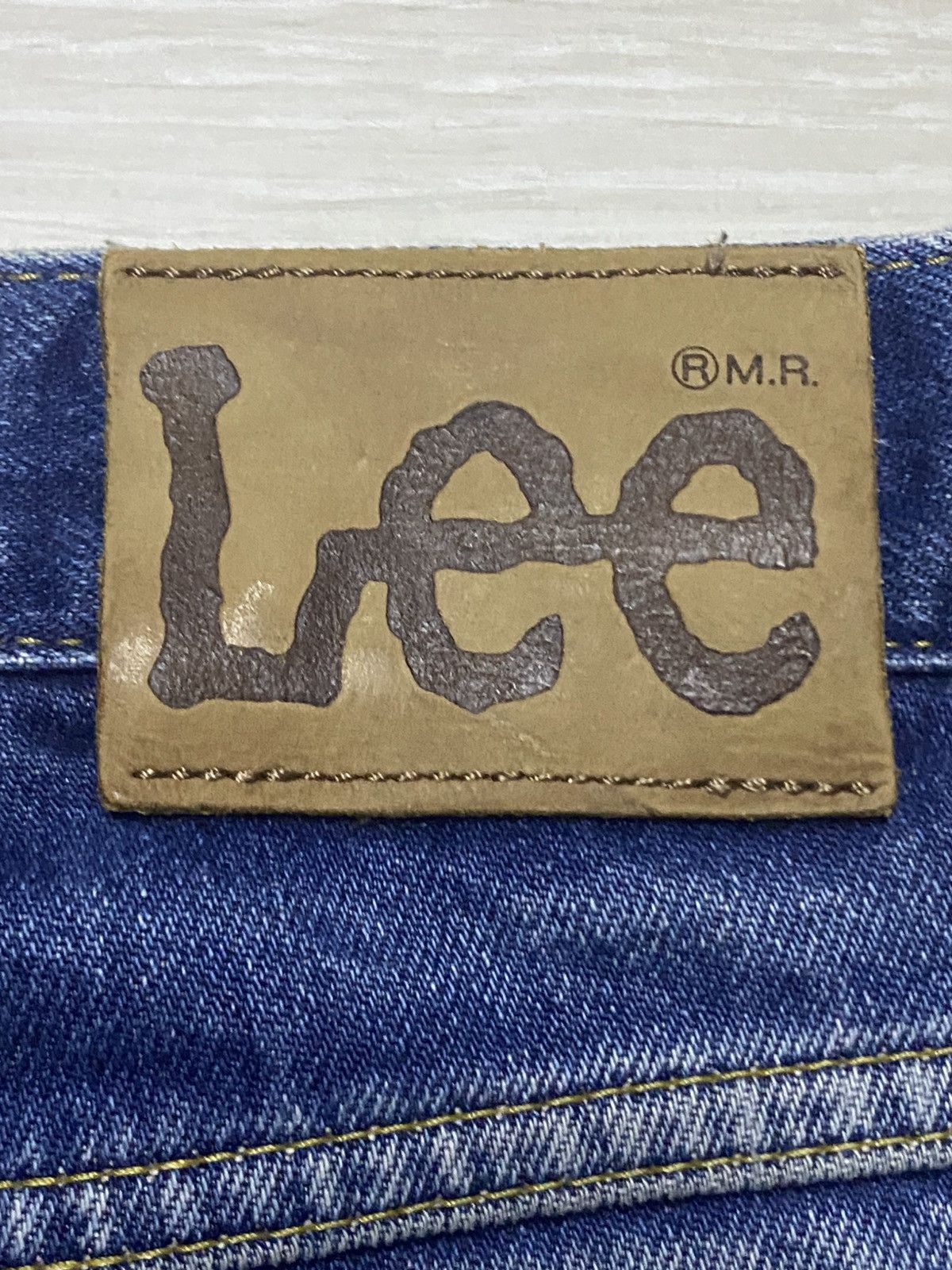 Lee × Number (N)ine Vintage Lee Blue Wash Distressed Loose Jeans Size US 30 / EU 46 - 12 Thumbnail