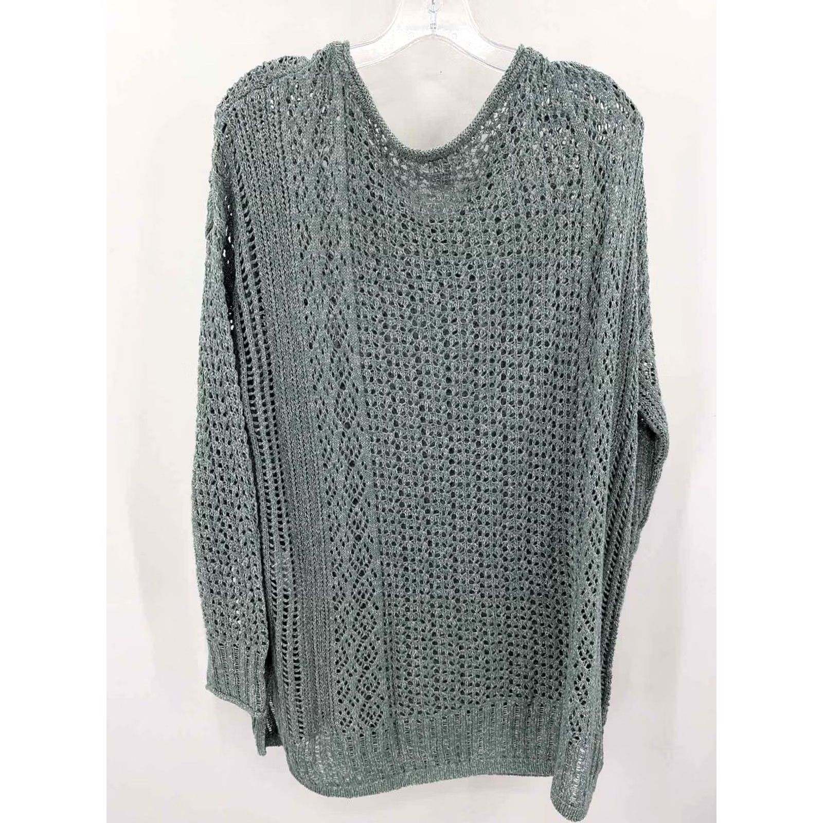 Vintage Chico's Green Sweater Size 3/XL Size XS / US 0-2 / IT 36-38 - 2 Thumbnail
