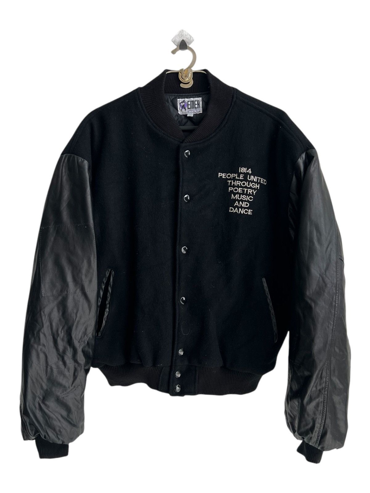 Michael Jackson SUPER RARE Janet Jackson Rhythm Nation 1990 Tour Varsity Jkt Size US XL / EU 56 / 4 - 4 Thumbnail