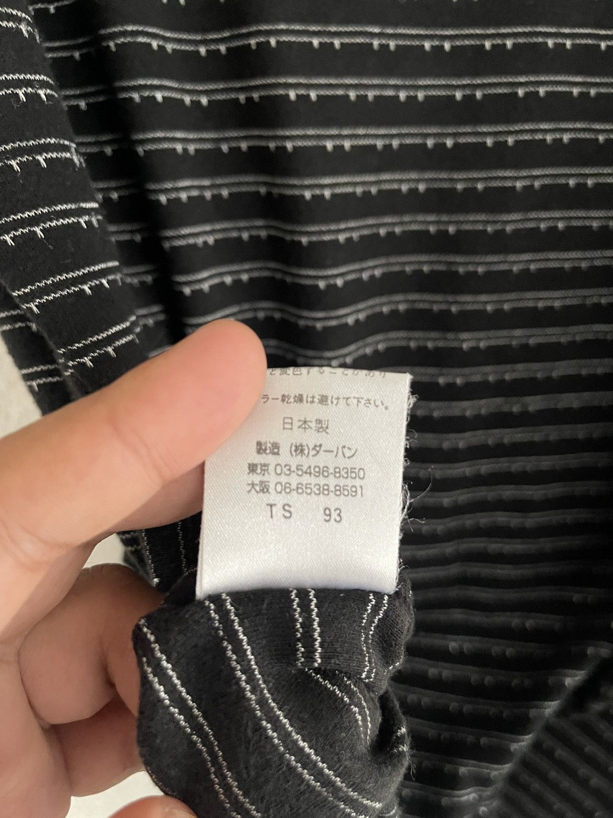 Yohji Yamamoto Yohji Yamamoto Durban AAR Stripe Tee Size US M / EU 48-50 / 2 - 5 Thumbnail
