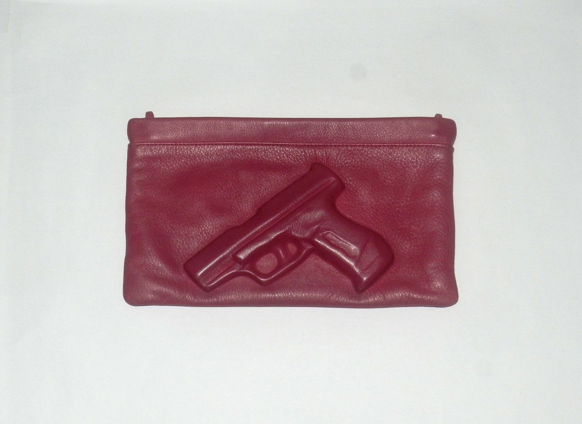 image of Designer Vlieger & Vandam - Sling/clutch Bag in Magenta, Men's