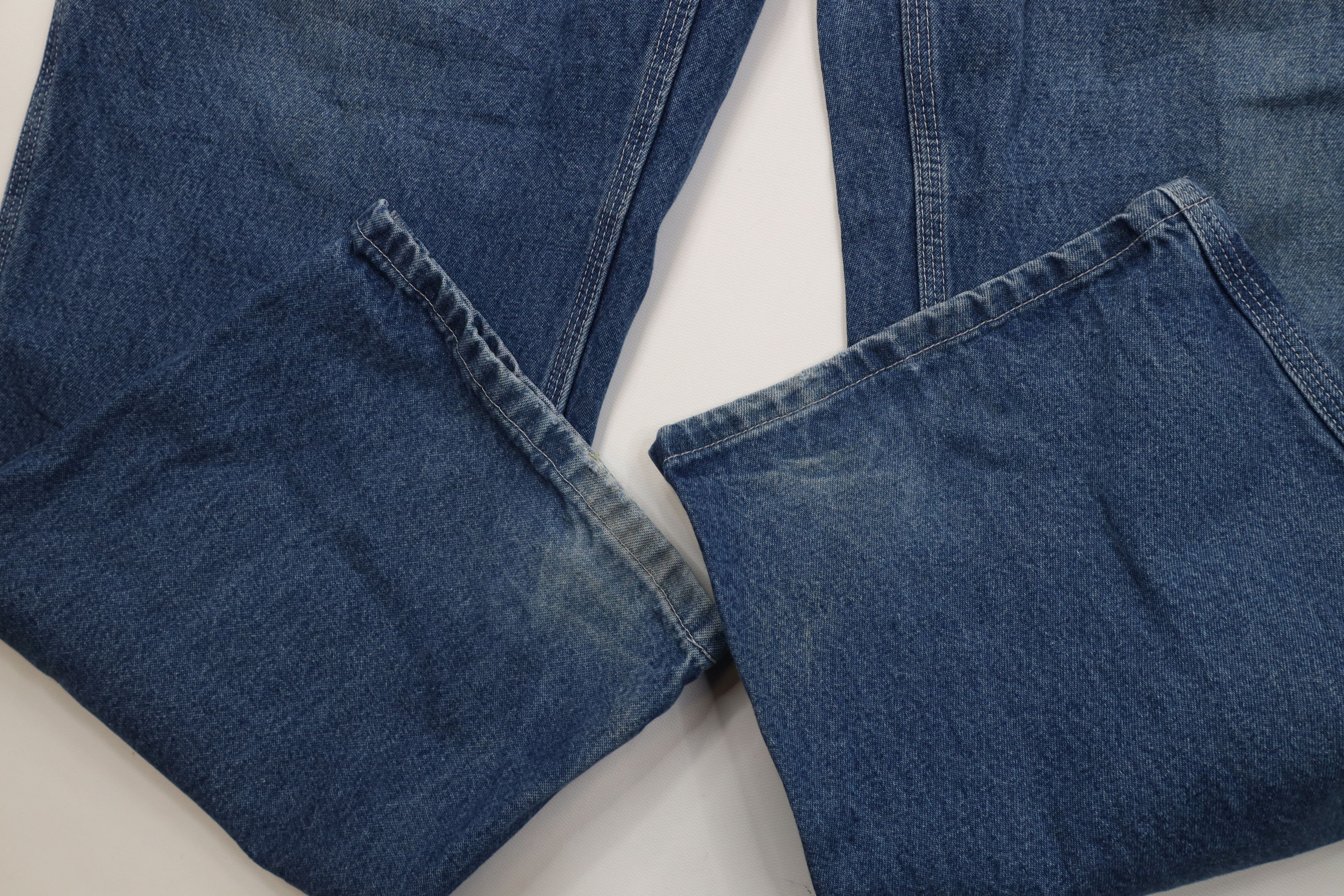 Carhartt Vintage Y2K Carhartt Wide Leg Dungaree Denim Jeans Blue Size US 36 / EU 52 - 9 Thumbnail
