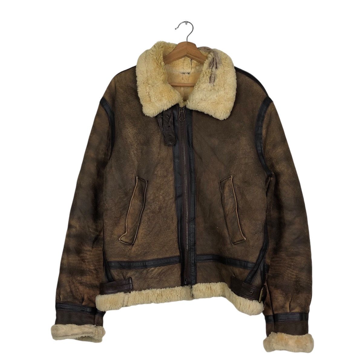 Aero Leathers × Vintage Vintage B3 Leather Jacket Shearling Cooper Genuine Made Usa Size US S / EU 44-46 / 1 - 2 Thumbnail