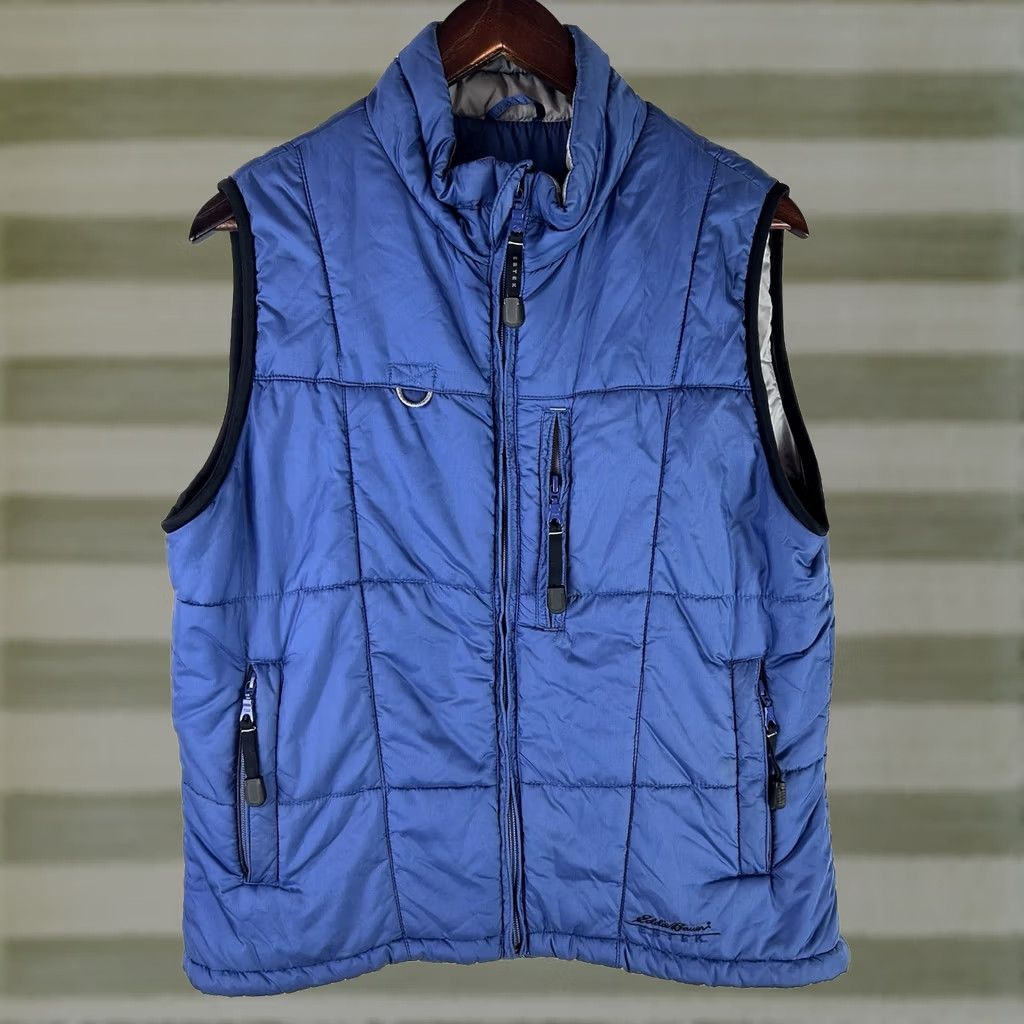 Eddie Bauer Eddie Bauer Puffer Vest Women Medium Blue Ebtek Primaloft Outdoors Winter Casual Vest Womens Blue Ebtek Primaloft Christmas? Size M / US 6-8 / IT 42-44 - 1 Thumbnail