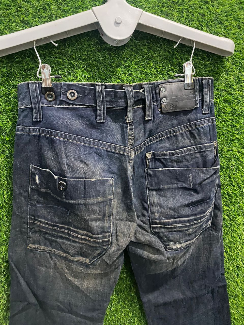G-Star × Vintage Vintage G-Star Raw Straight Cut Denim Size US 32 / EU 48 - 6 Thumbnail