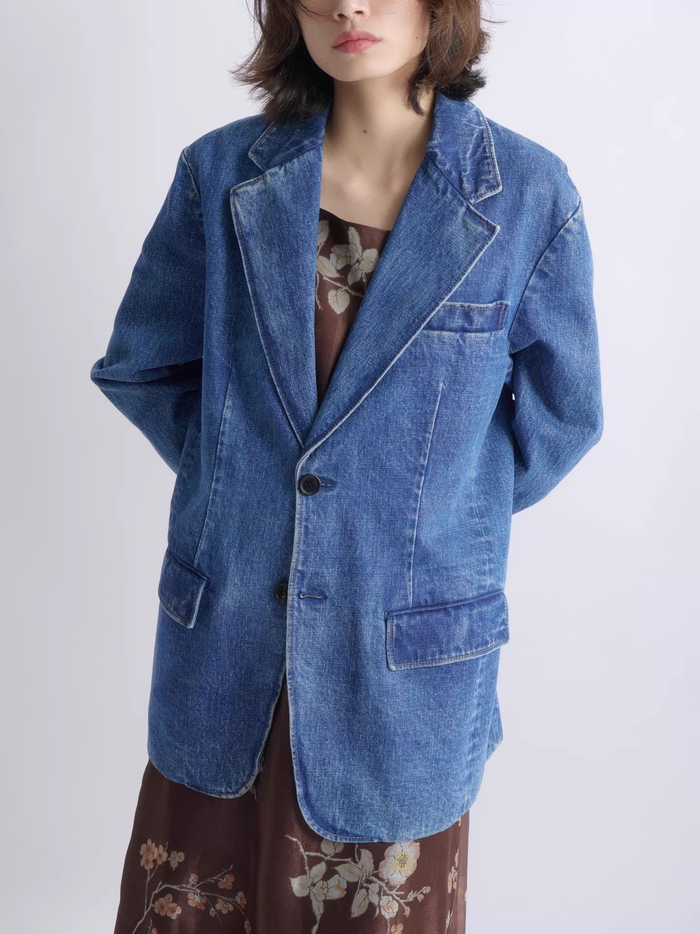 Prada PRADA 2019ss Menswear Washed Denim Blue Blazer Size US S / EU 44-46 / 1 - 2 Thumbnail