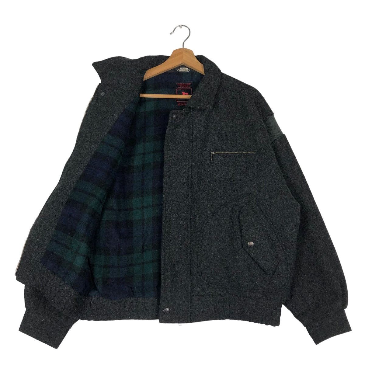 Issey Miyake 🔥Vintage Biker Wool Jacket JC Haward Blanket Tartan Japan Size US M / EU 48-50 / 2 - 11 Thumbnail