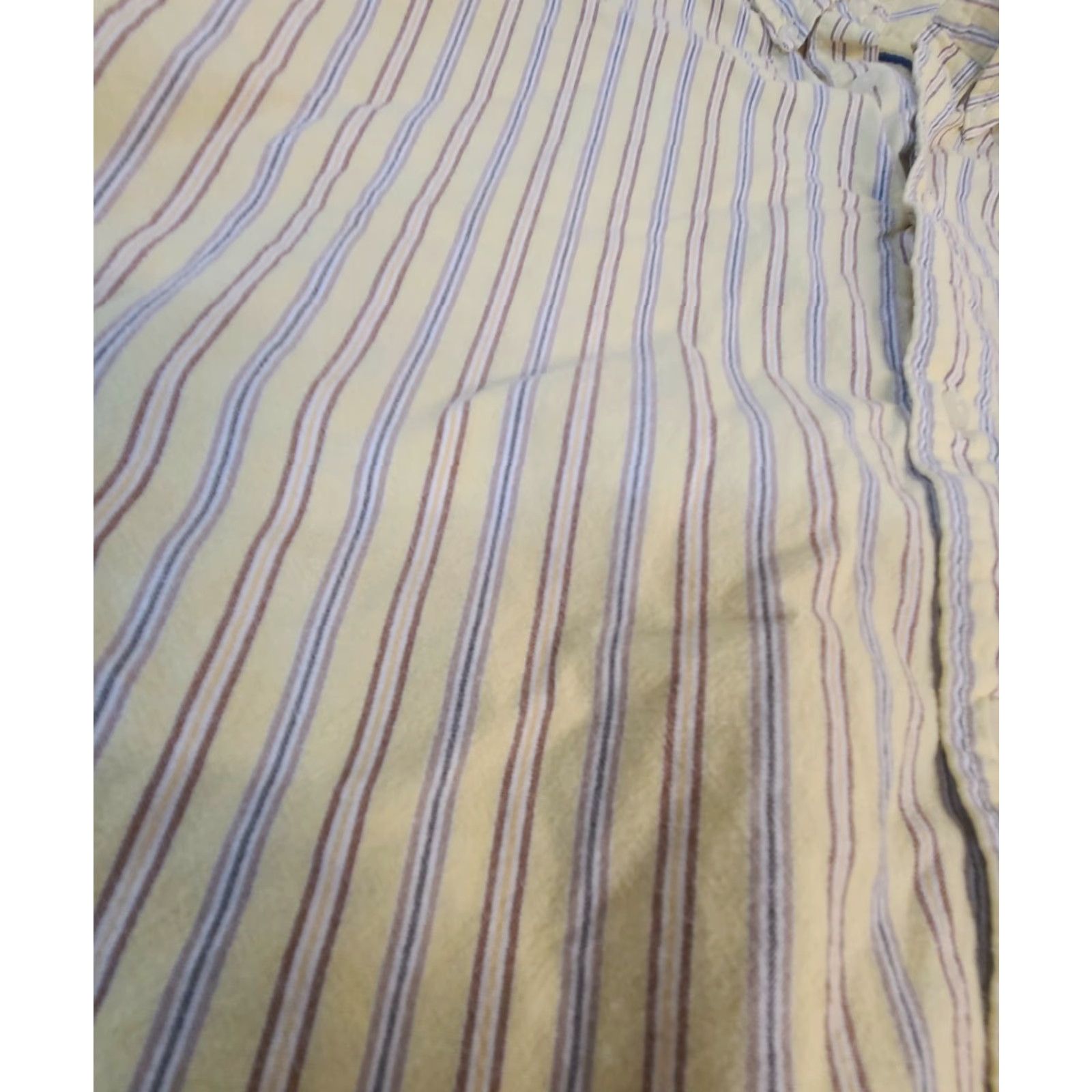 Vintage ST Johns Bay Mens XL Button Up Dress Shirt Casual Cotton Long Sleeve Striped Size US XL / EU 56 / 4 - 2 Thumbnail