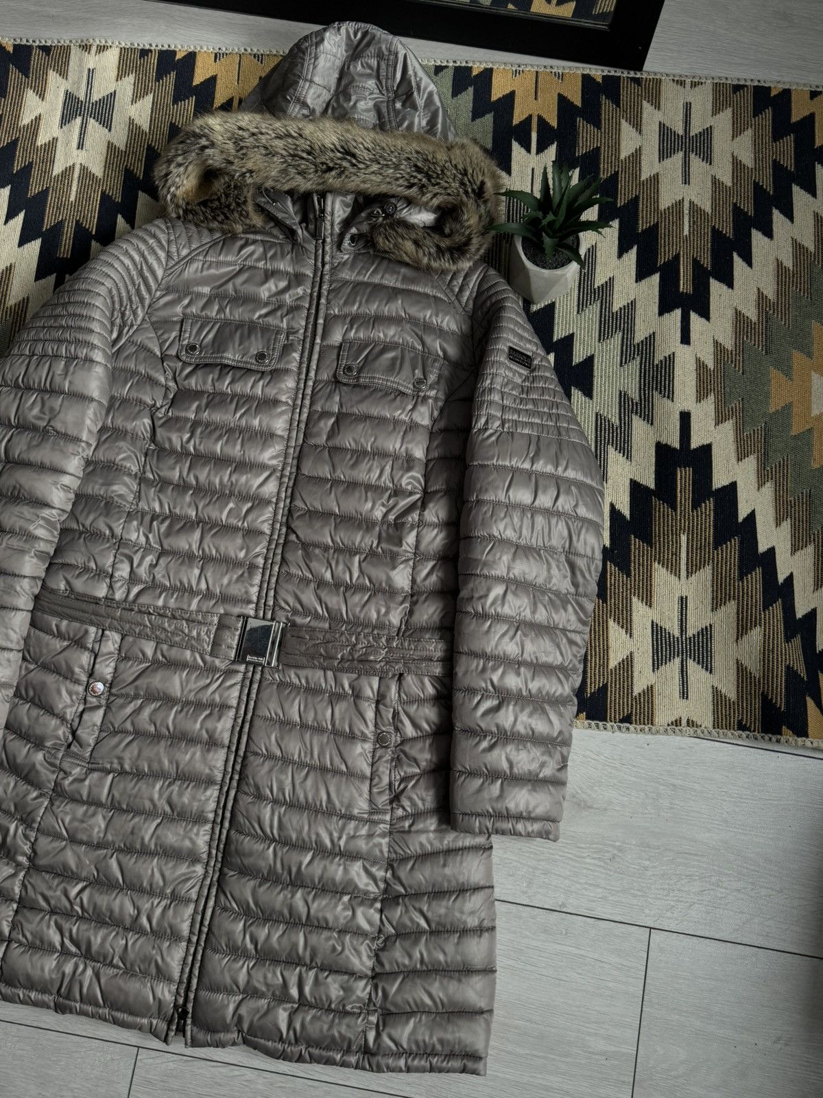 Barbour Barbour International Baffle Quilt Fur Hood Women’s Jacket Size M / US 6-8 / IT 42-44 - 3 Thumbnail