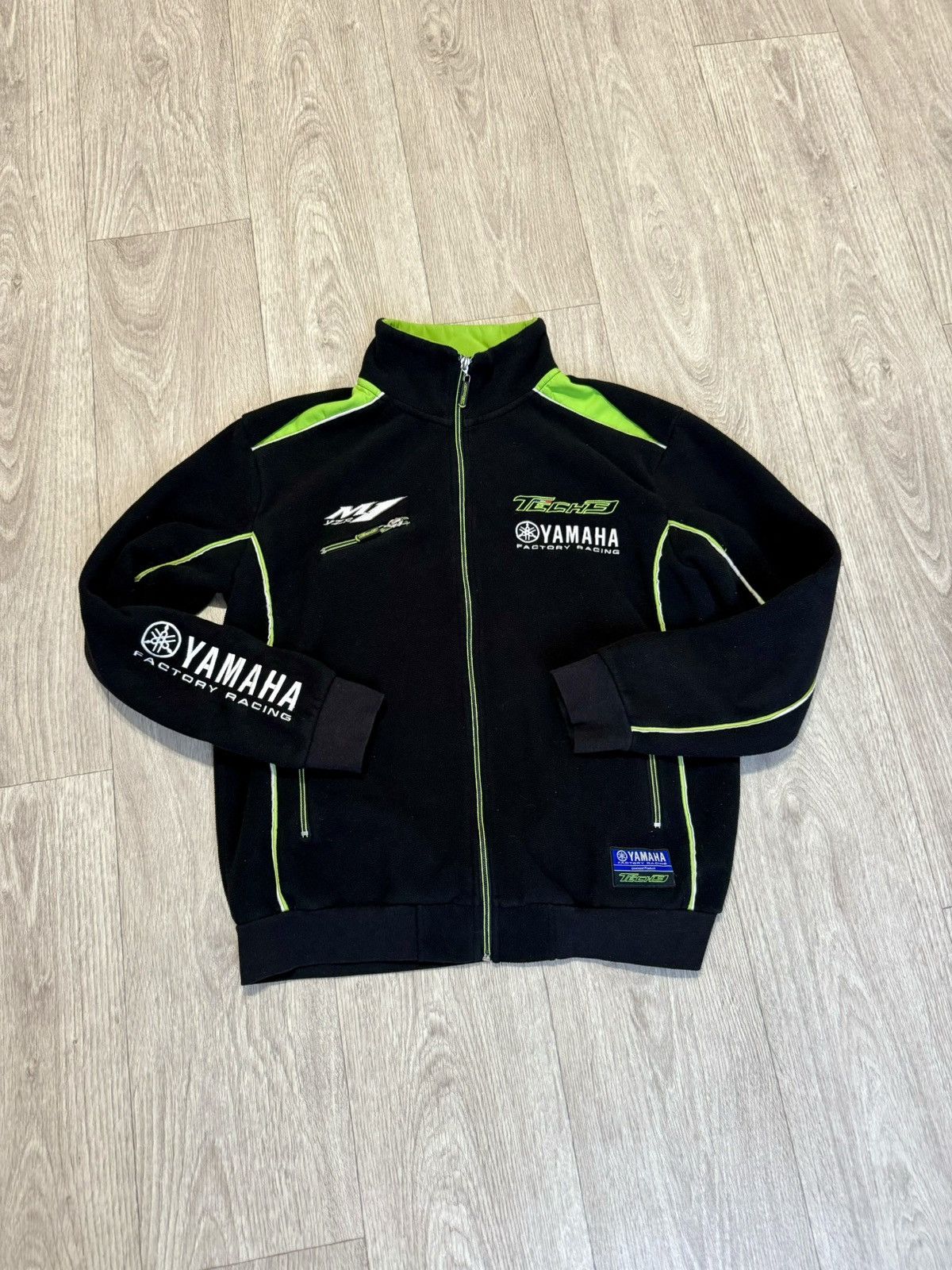 Yamaha 🔷Vintage Yamaha Racing Zip Sweatshirt Fleece 90s🔷 Size US S / EU 44-46 / 1 - 1 Thumbnail