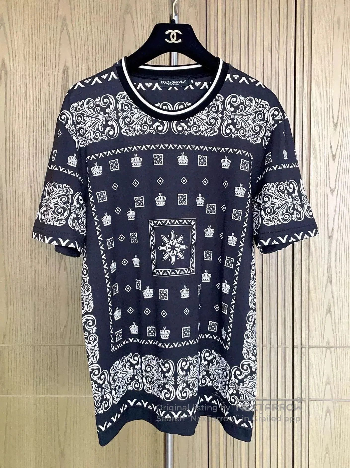 Dolce & Gabbana Dolce & Gabbana Black Crown Print T. Size US S / EU 44-46 / 1 - 4 Thumbnail