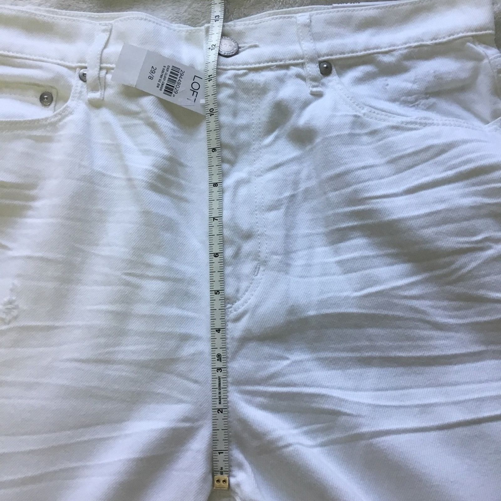 Loft Loft White High Waist Boyfriend Jeans Size 29" - 14 Thumbnail