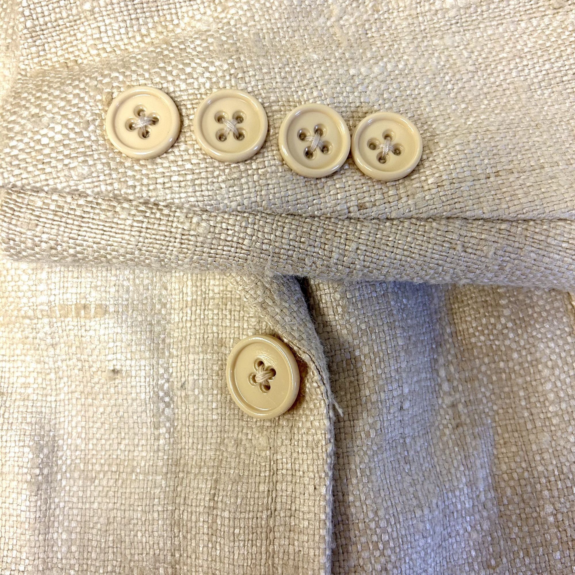 Ralph Lauren Ralph Lauren PURPLE LABEL Cream Sport Coat 3 BTN Jacket Size 44R - 12 Thumbnail