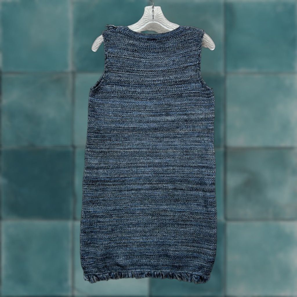Anthropologie Mo:vint by Anthropologie Gingham Dress Navy Blue/White sz s |  Grailed