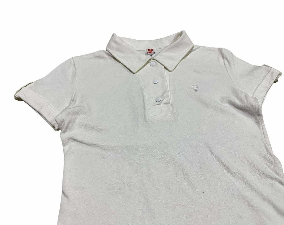 Courreges 🔥Nice Vintage Courreges Polo Shirt Embroidered Logo Size S / US 4 / IT 40 - 5 Thumbnail
