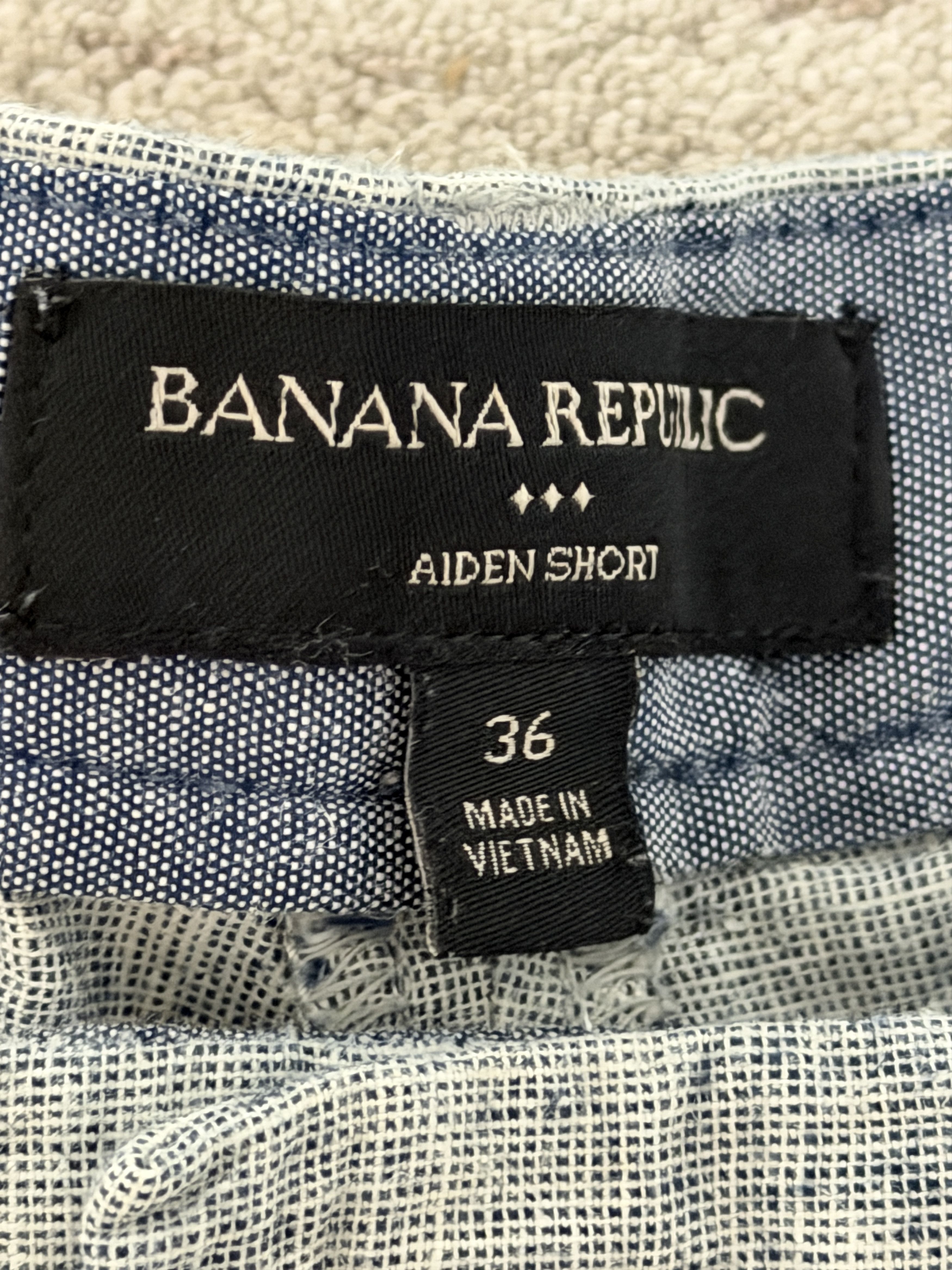 Banana Republic Banana Republic Men's Light Gray Linen Shorts Size 36 Size US 36 / EU 52 - 3 Thumbnail