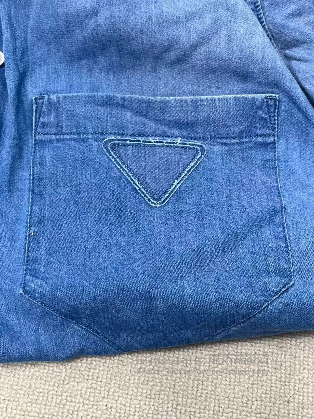 Prada prada long sleeve blue button. Size US XS / EU 42 / 0 - 3 Thumbnail