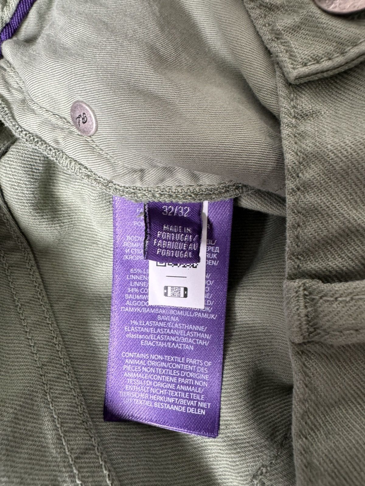 Ralph Lauren × Ralph Lauren Purple Label Ralph Lauren Purple Label Green Slim Fit Denim Size US 32 / EU 48 - 3 Thumbnail