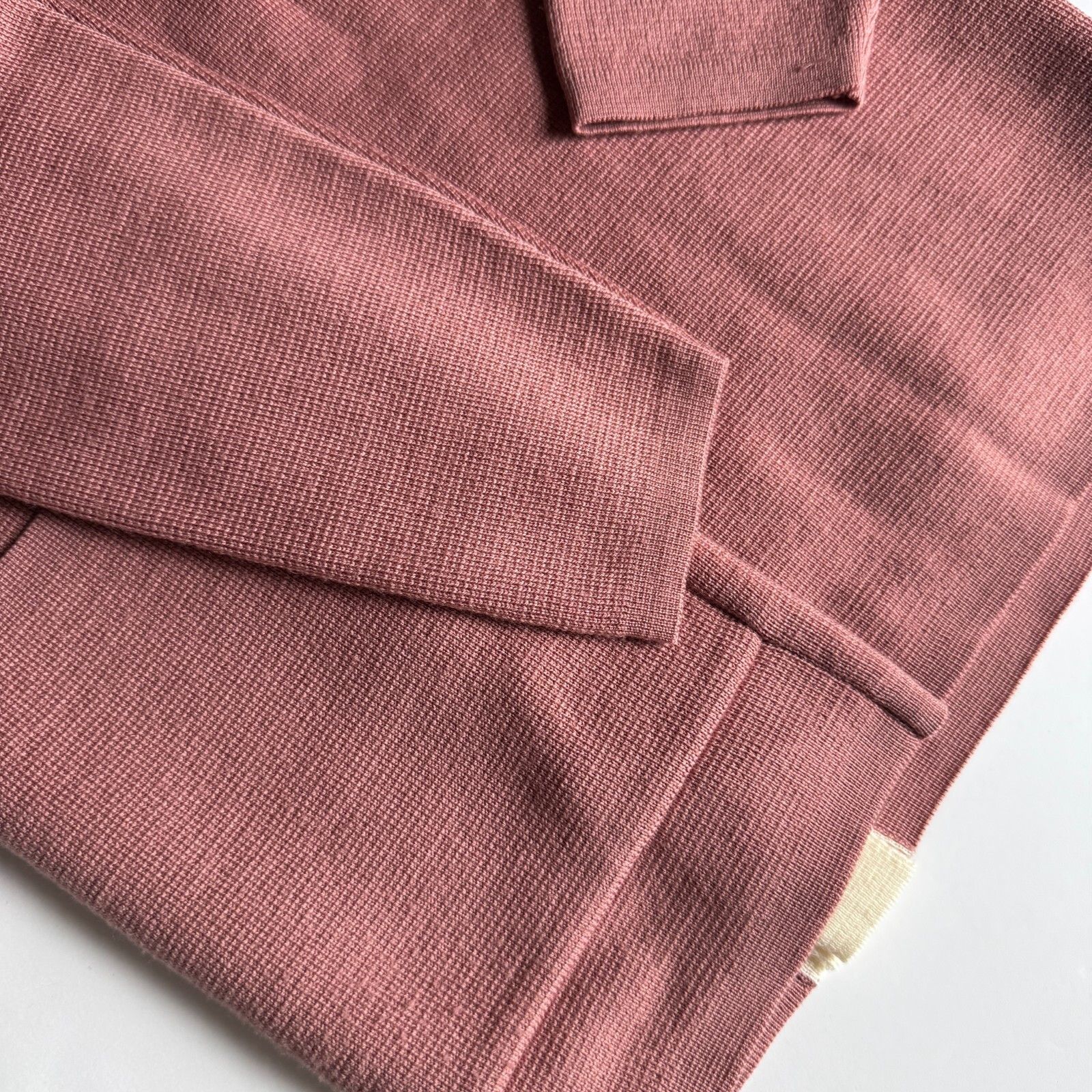 Richard James Richard James Savile Row Merino Wool Cardigan - Pink & Cream Size US L / EU 52-54 / 3 - 8 Thumbnail
