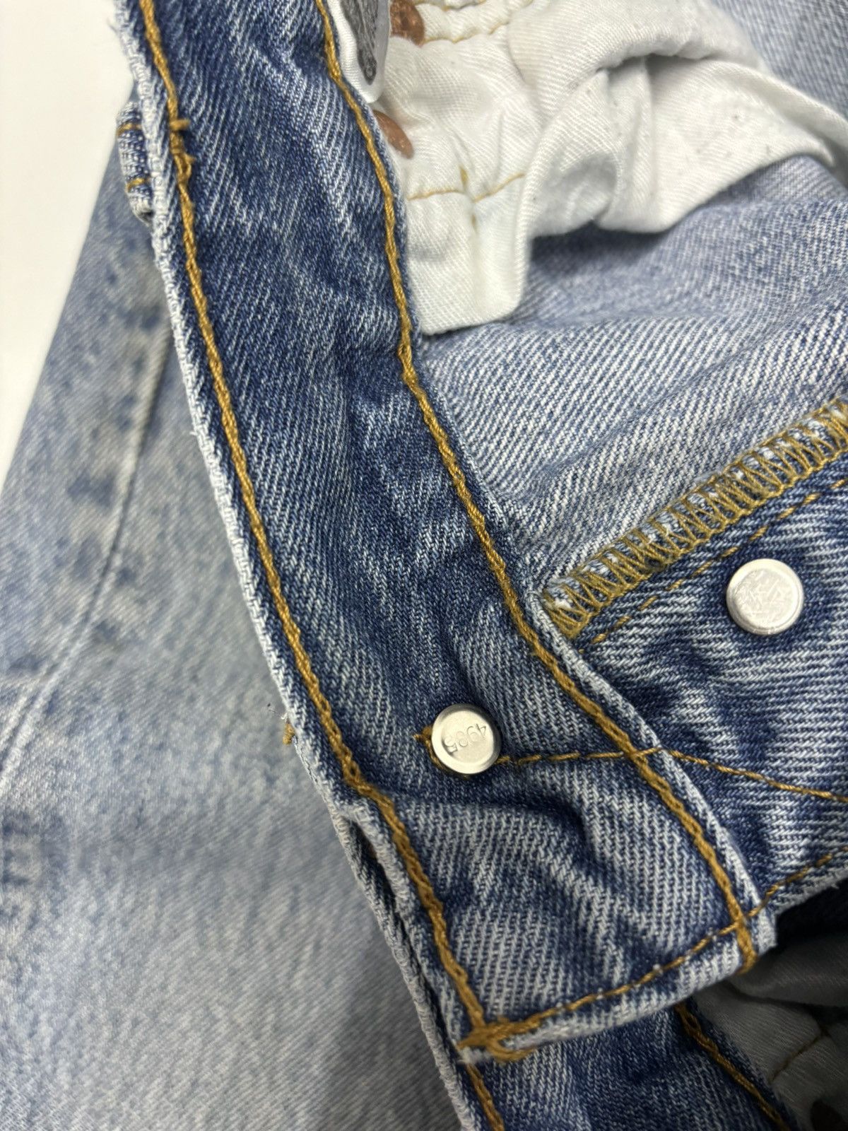 Levi's Vintage Levis 501 Y2K Acid Wash Distressed Denim Jeans Size US 34 / EU 50 - 13 Thumbnail