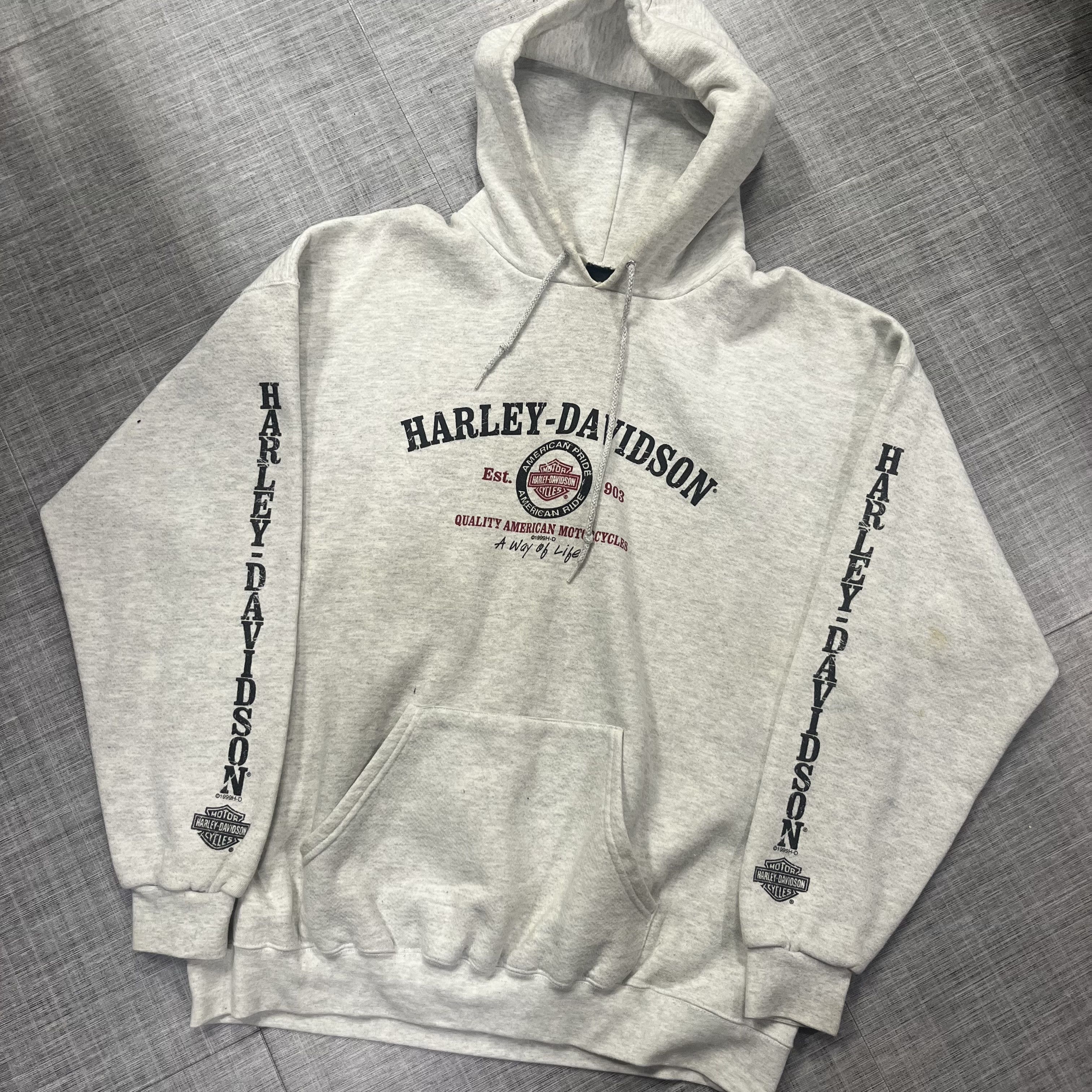 Crazy VTG 90s Harley Davidson Hoodie